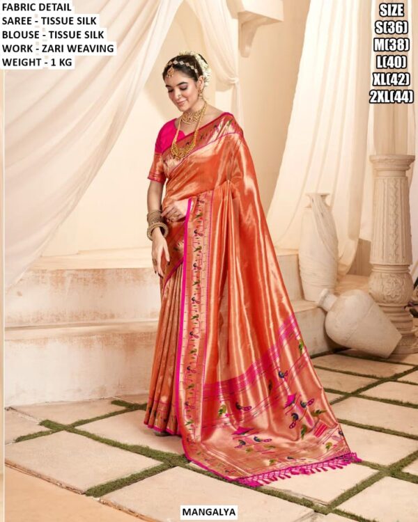 Wedding Wear Tissue Silk Saree