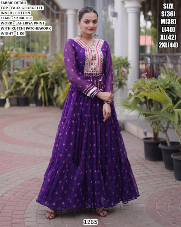 Navratri Special Georgette Gown For Women