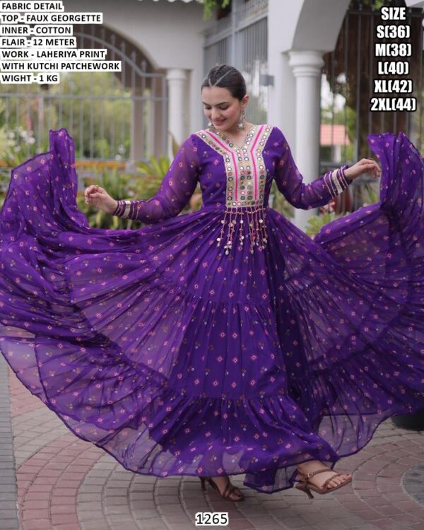 Navratri Special Georgette Gown For Women