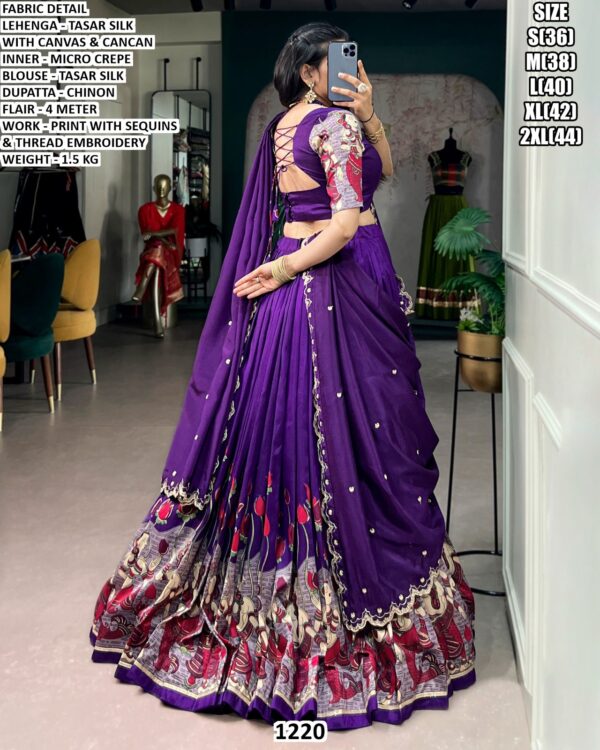 Tasar Silk Lehenga Choli For Women