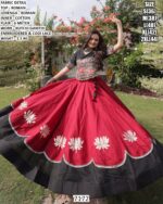 Kutchi Gamthi Embroidered Lehenga Set