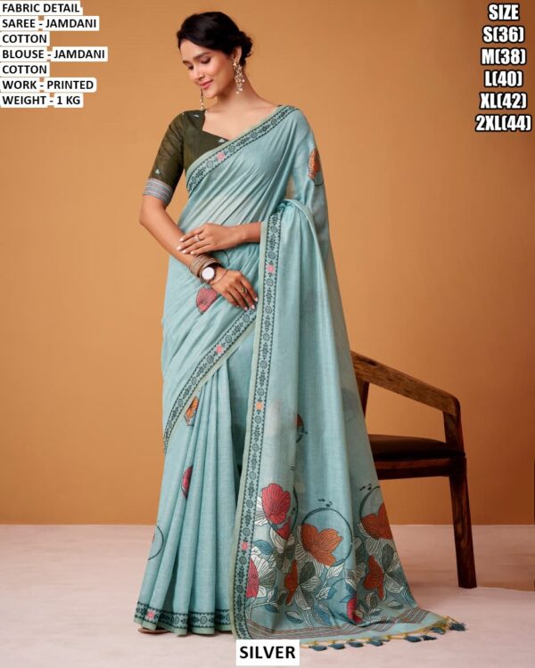 Elegant Cotton Saree For Office And Function Wear