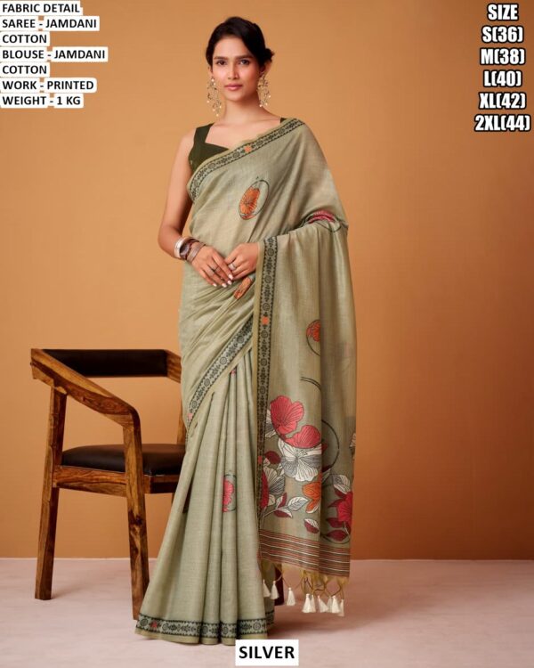 Elegant Cotton Saree For Office And Function Wear