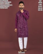 Men’s Viscose Silk Kurta Pyjama Set