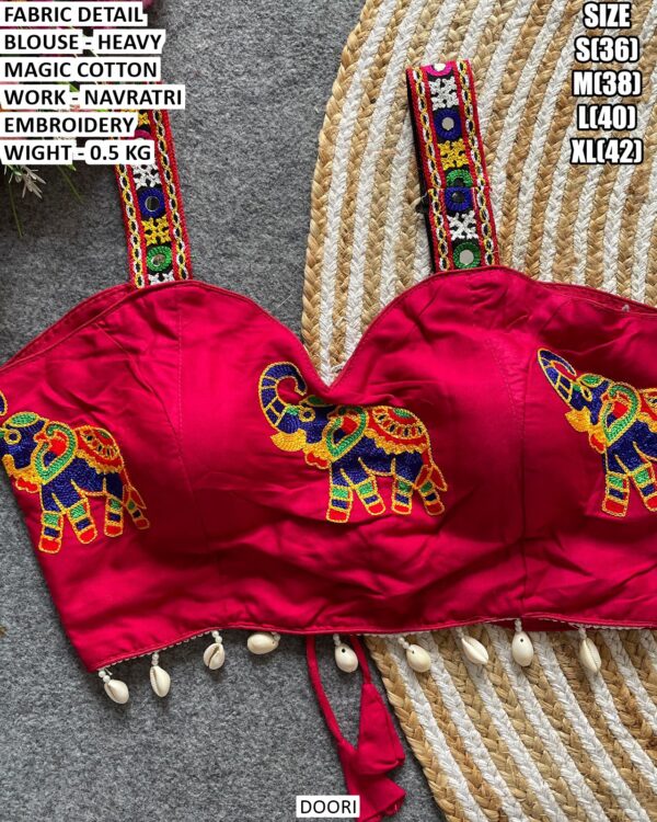 Garba Special Embroidered Blouse For Women