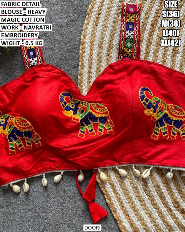 Garba Special Embroidered Blouse For Women