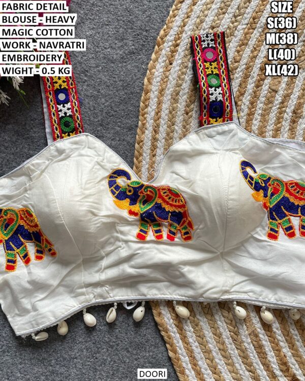 Garba Special Embroidered Blouse For Women