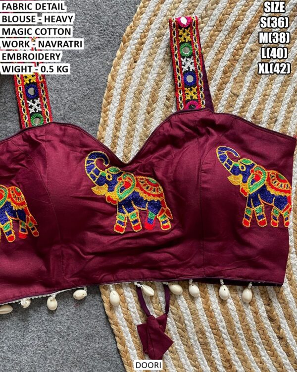 Garba Special Embroidered Blouse For Women