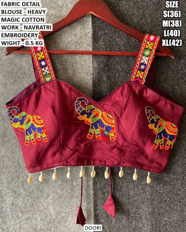 Garba Special Embroidered Blouse For Women