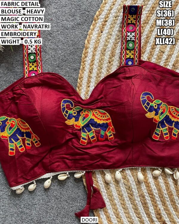 Garba Special Embroidered Blouse For Women