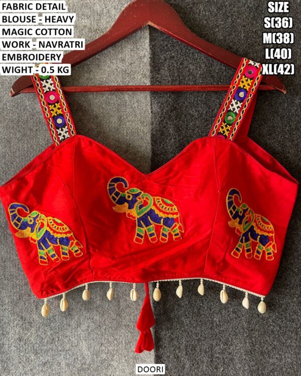 Garba Special Embroidered Blouse For Women