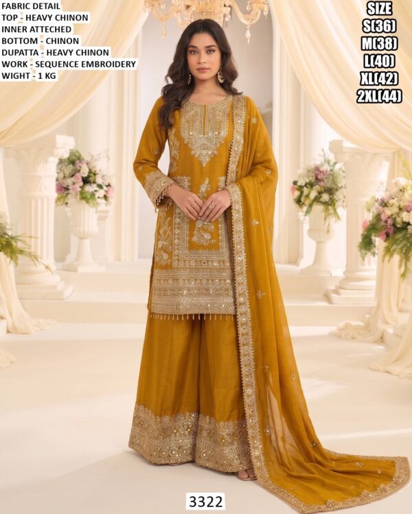 Designer Kurta Plazzo Dupatta Set For Women