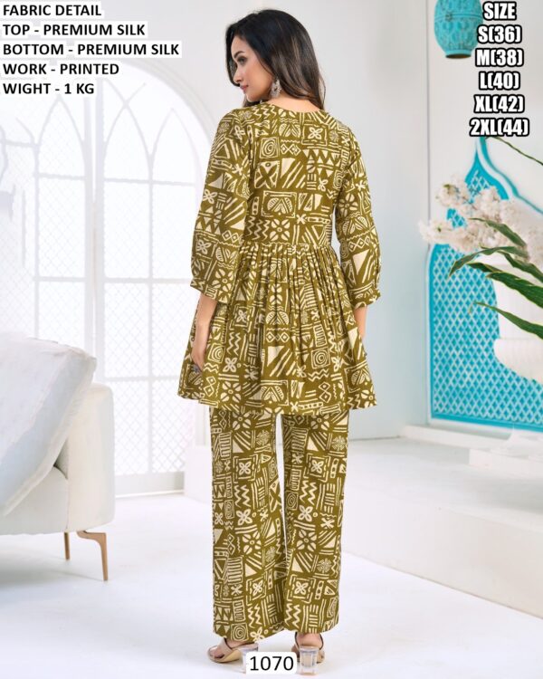 Women Casual Premium Silk Co Ord Set