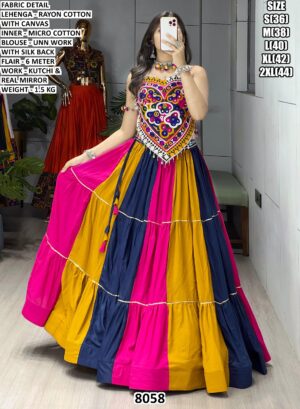 Navratri Special Lehenga With Real Mirror Work
