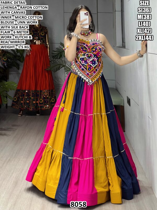 Navratri Special Lehenga With Real Mirror Work