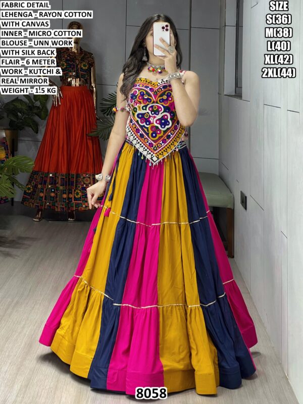 Navratri Special Lehenga With Real Mirror Work