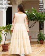 Festive Kora Cotton Dress With Mirror Work