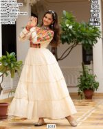 Festive Kora Cotton Dress With Mirror Work