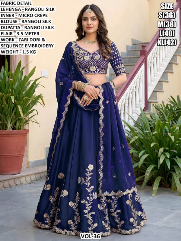 Rangoli Silk Lehenga Choli For Women