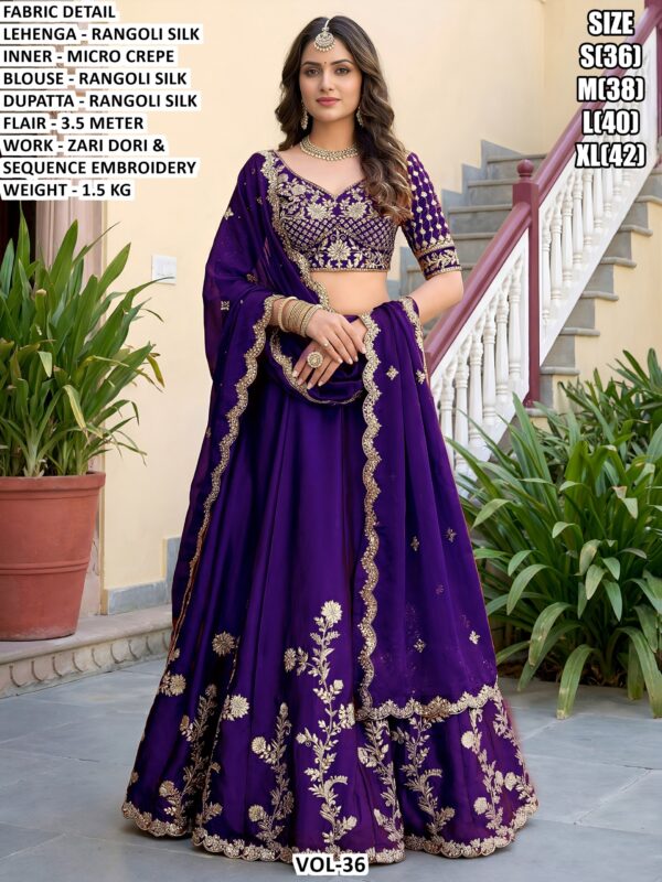 Rangoli Silk Lehenga Choli For Women