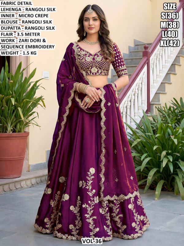 Rangoli Silk Lehenga Choli For Women