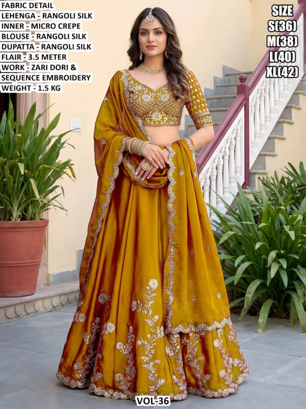 Rangoli Silk Lehenga Choli For Women