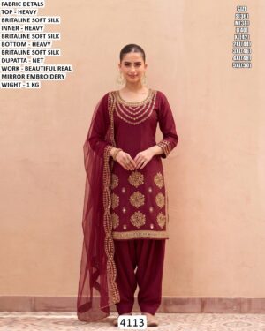 Heavy Britaline Soft Silk Suit Set For Women