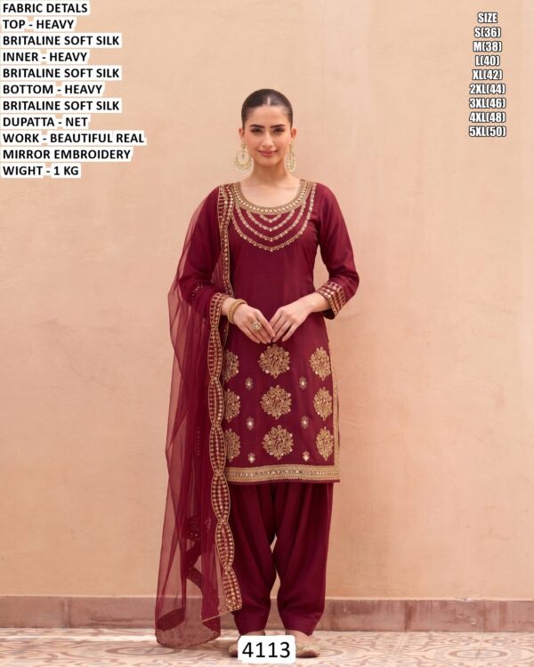 Heavy Britaline Soft Silk Suit Set For Women