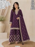 Premium Ethnic Suit Set With Sequence Work