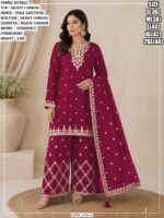 Premium Ethnic Suit Set With Sequence Work