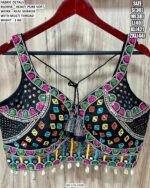 Stylish Mirror Work Blouse For Women