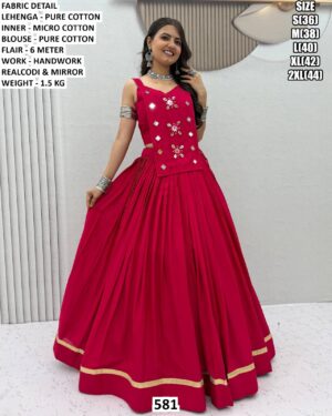Navratri Special Pink Lehenga Choli For Women