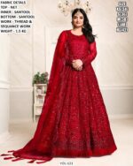 Traditional Gown With Sequence Work