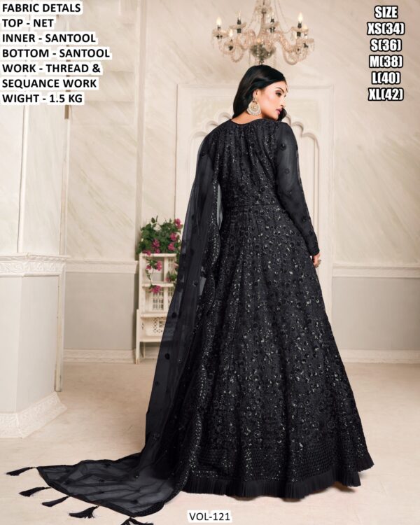 Traditional Gown With Sequence Work