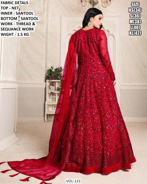 Traditional Gown With Sequence Work