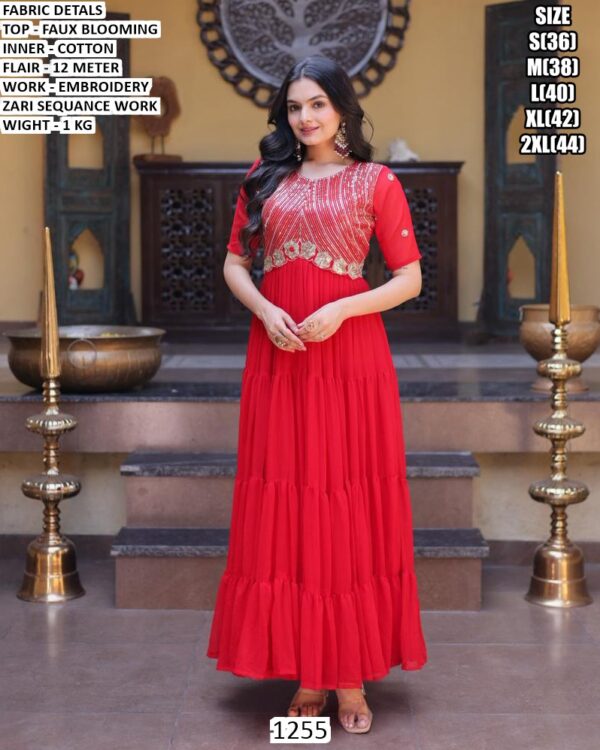 Premium Gown With Sequence Work