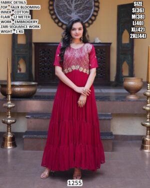 Premium Gown With Sequence Work