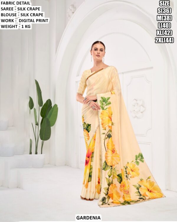 Digital Print Party Wear Saree For Women