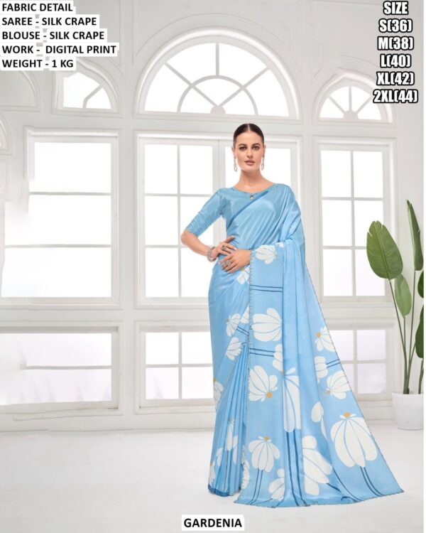 Digital Print Party Wear Saree For Women