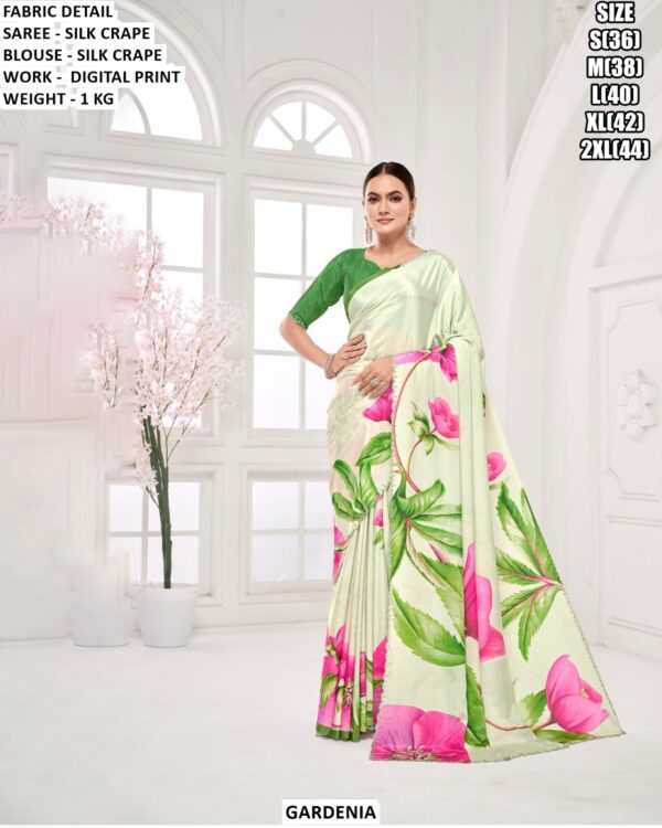 Digital Print Party Wear Saree For Women