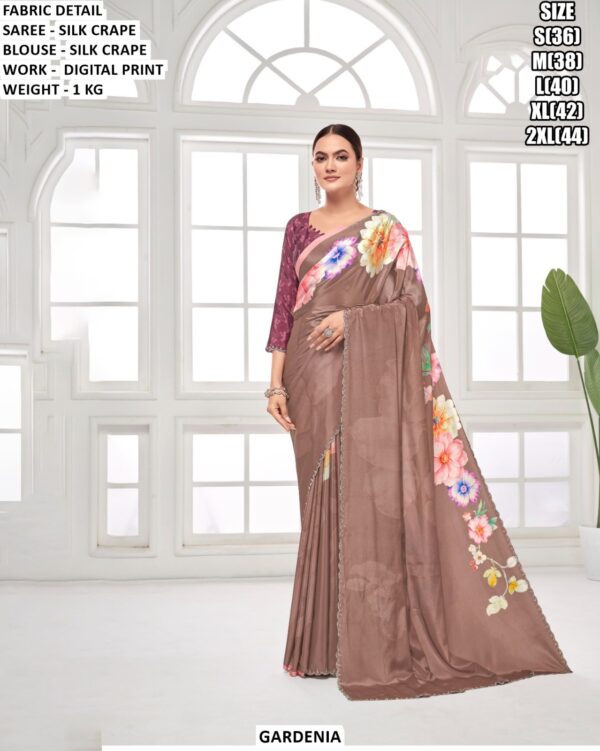 Digital Print Party Wear Saree For Women