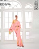 Digital Print Party Wear Saree For Women