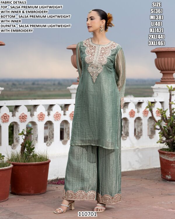 Designer Ethnic Suit Set For Festive Wear