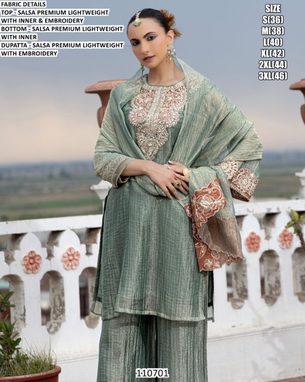 Designer Ethnic Suit Set For Festive Wear