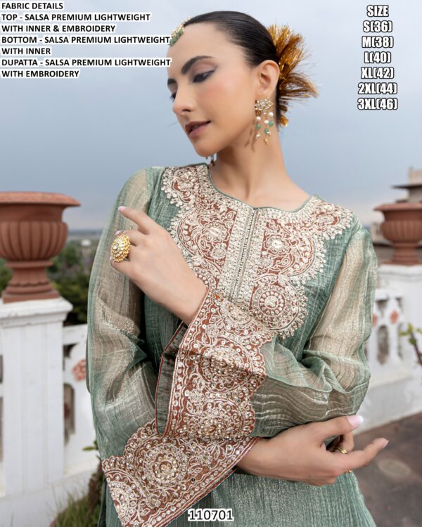 Designer Ethnic Suit Set For Festive Wear