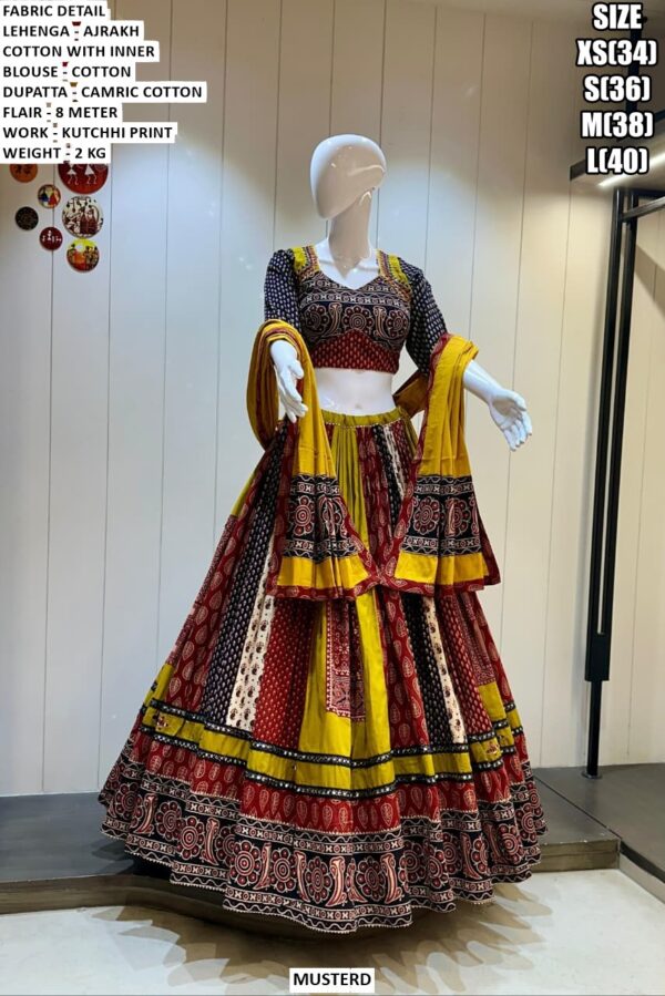 Traditional Kutchhi Print Lehenga Choli