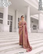 Women’s Kuraa Silk Saree With Weaving Work