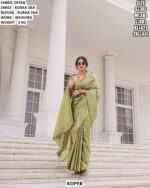 Women’s Kuraa Silk Saree With Weaving Work