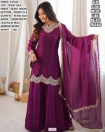 Designer Purple Ethnic Suit Set