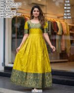 Premium Printed Gown Dress For Women